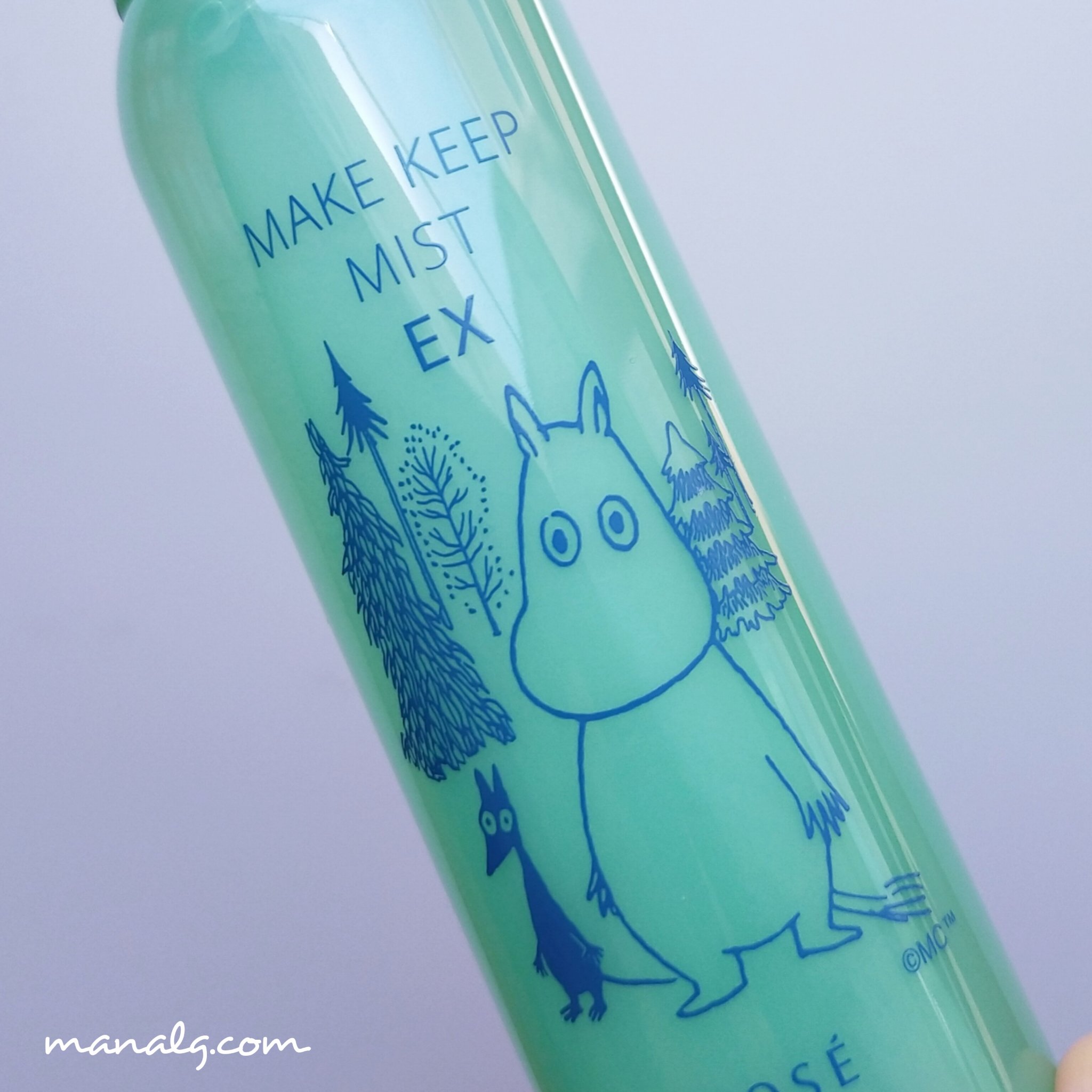 メイク キープ ミスト EX ムーミン コラボ 森林浴の香り(限定デザインボトル)/コーセーコスメニエンス/フィックスミストを使ったクチコミ（3枚目）