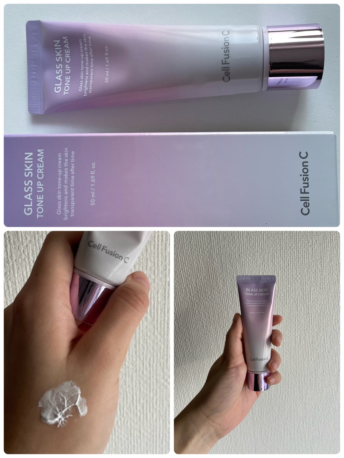 グラススキントーンアップクリーム 50ml/Cell Fusion C(セルフュージョンシー)/化粧下地を使ったクチコミ(2枚目)