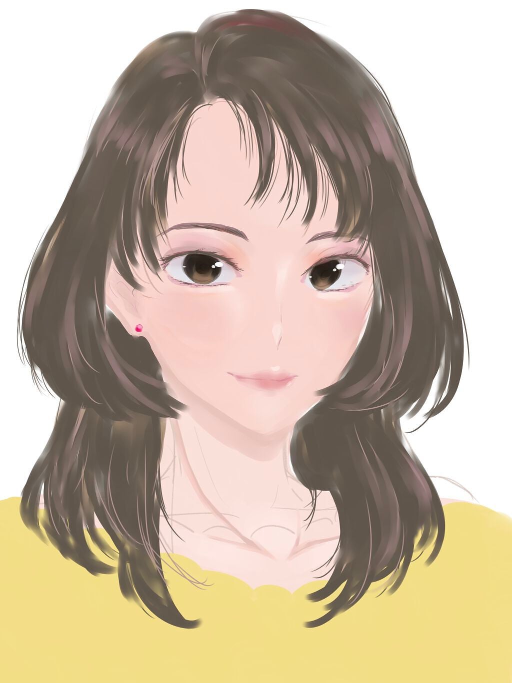 ちんかな on LIPS 「コスメでも美容でもないんですが、たまにイラストでメイクや髪型に..」(3枚目)