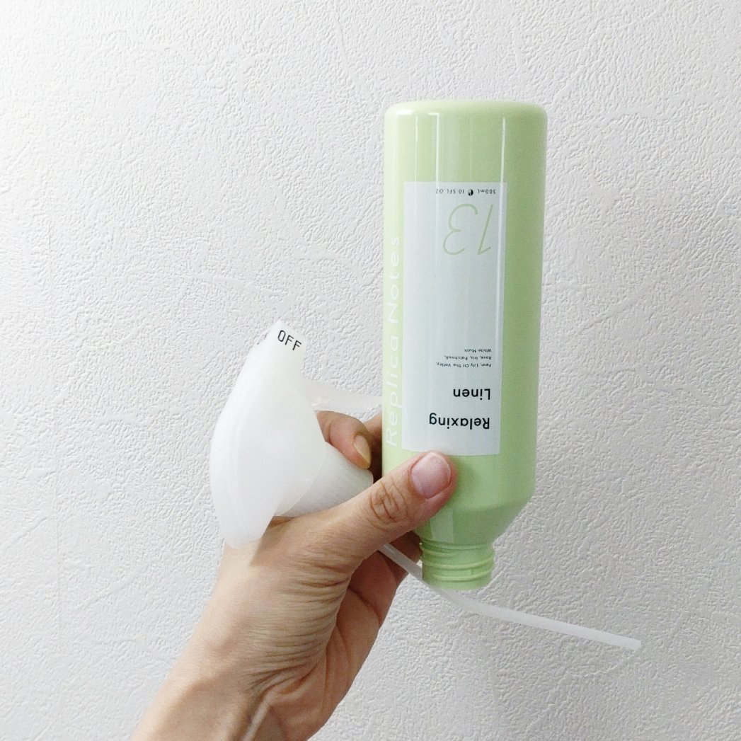 ファブリックミスト 13 Relaxing Linen/Replica Notes/ファブリックミストを使ったクチコミ（1枚目）