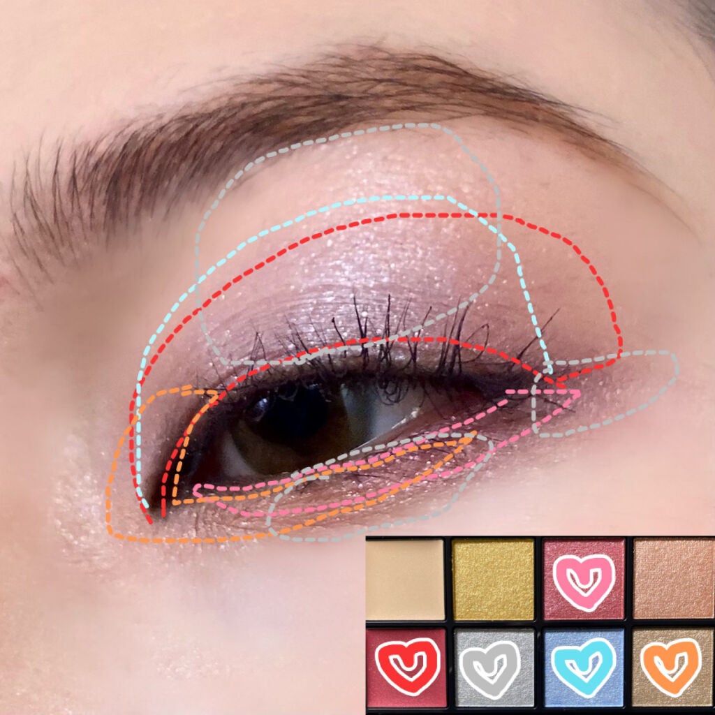 アイカラーパレット リミテッドコレクションa/Amplitude/アイシャドウパレットを使ったクチコミ(5枚目)