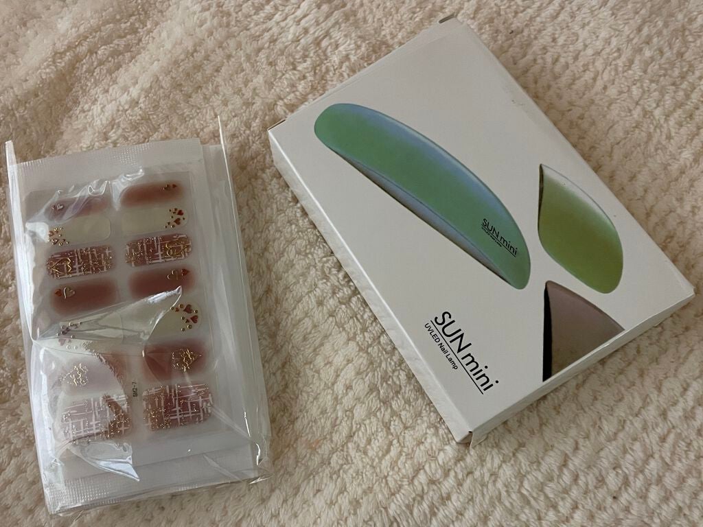 ネイルシール/Qoo10/ネイルシールを使ったクチコミ(2枚目)