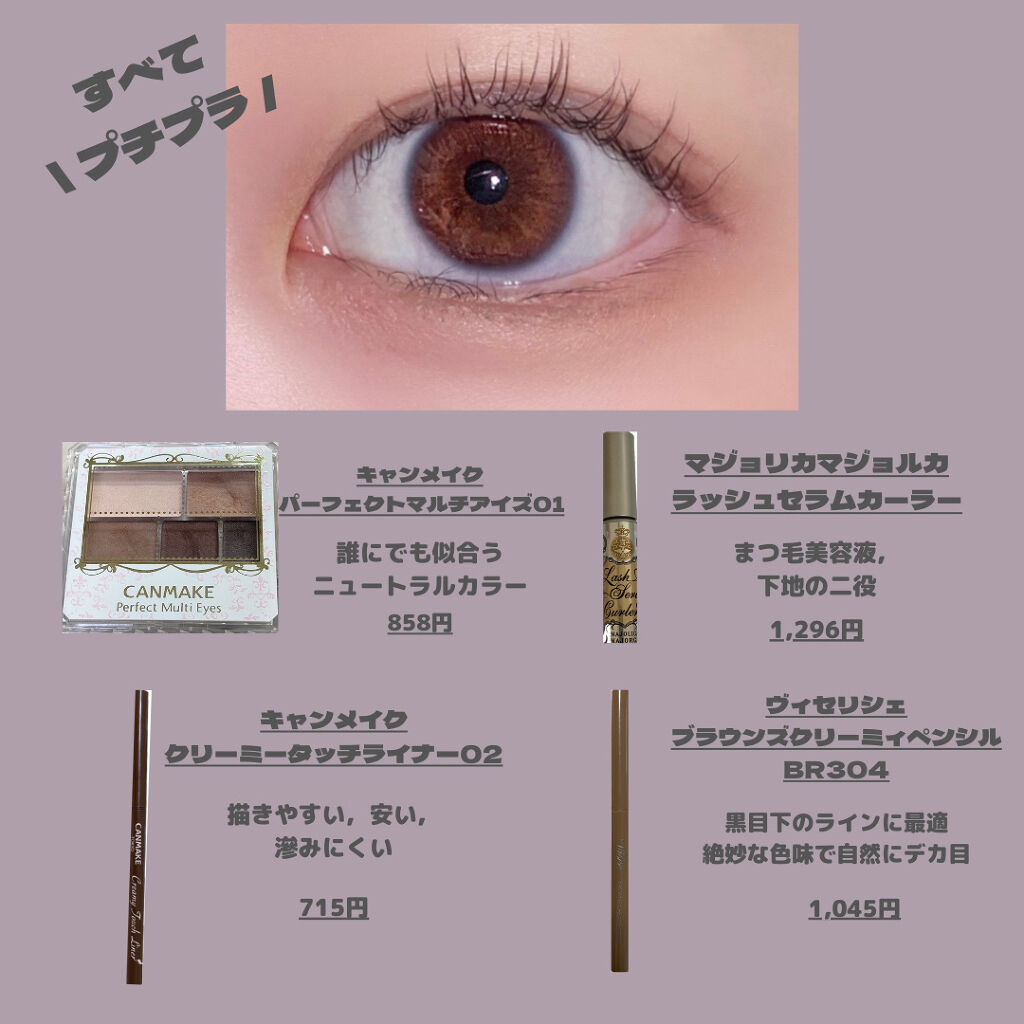 パーフェクトマルチアイズ/キャンメイク/アイシャドウパレットを使ったクチコミ（2枚目）