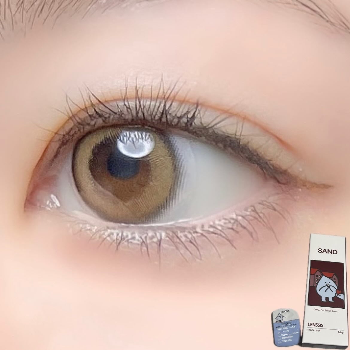 サンドシリーズ/LENSSIS/カラーコンタクトレンズを使ったクチコミ(6枚目)
