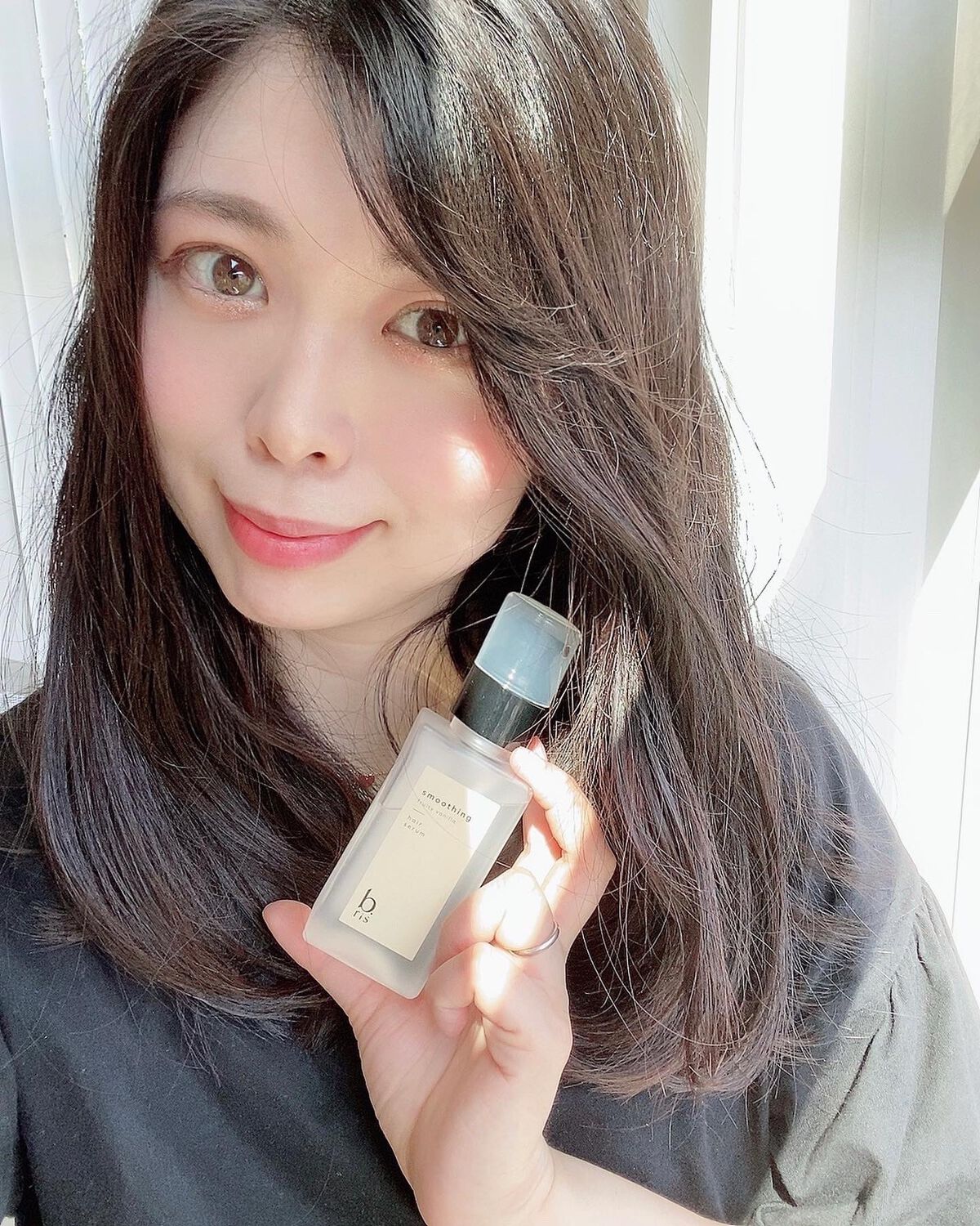 ヘア セラム スムージング フルーティーバニラの⾹り/b.ris/ヘアオイルを使ったクチコミ（2枚目）