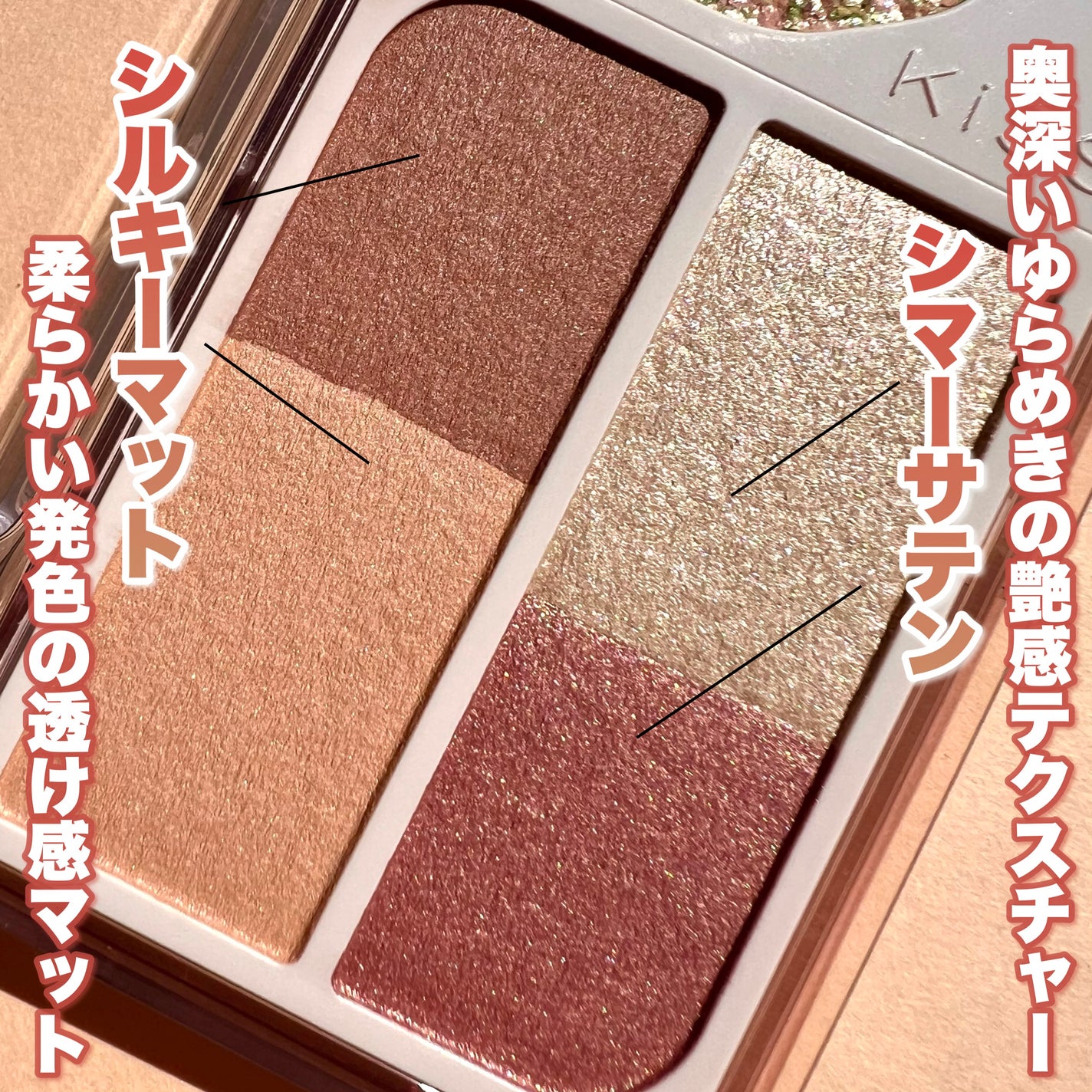 カクテルデイズ/KiSS/アイシャドウパレットを使ったクチコミ(4枚目)