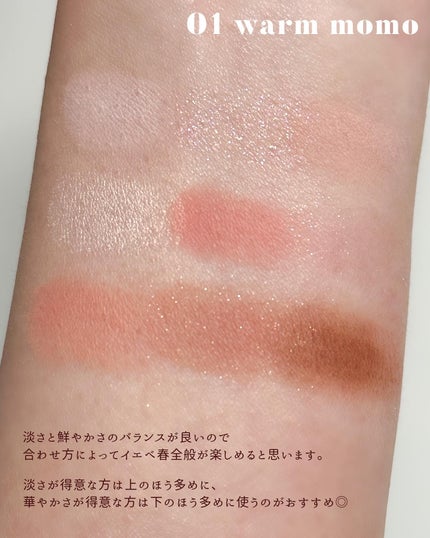 アイカラーパレット/AMUSE/アイシャドウパレットを使ったクチコミ(3枚目)