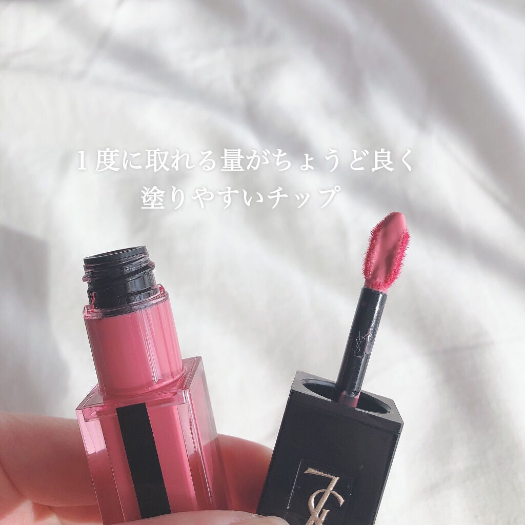 ルージュ ピュールクチュール ヴェルニ ウォーターステイン/YVES SAINT LAURENT BEAUTE/口紅を使ったクチコミ(4枚目)