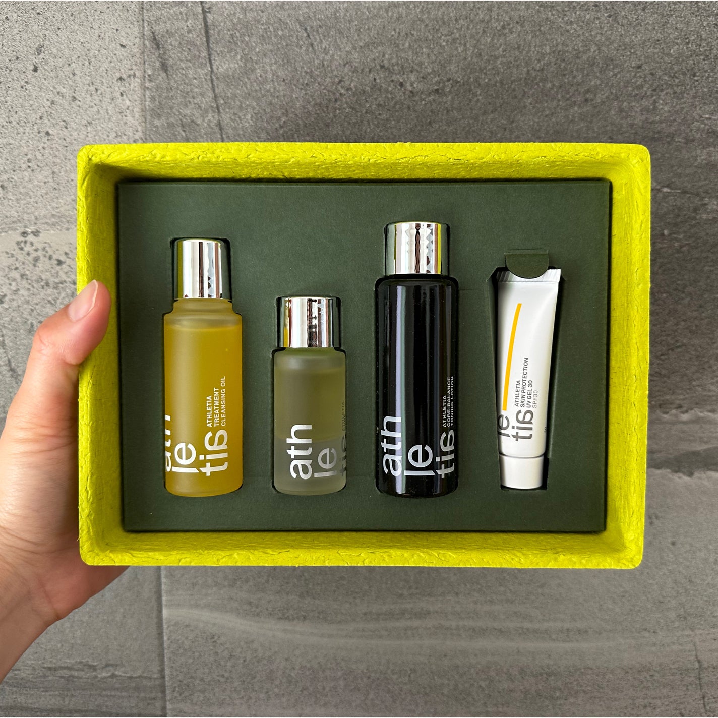 ベーシックキット/athletia/スキンケアキットを使ったクチコミ(1枚目)