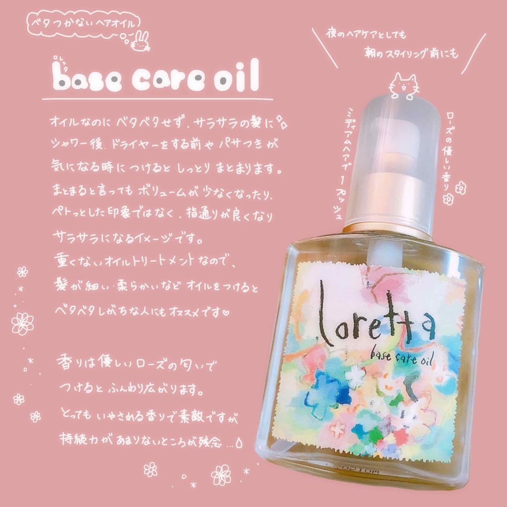ロレッタ ベースケアオイル/ロレッタ/ヘアオイルを使ったクチコミ(1枚目)
