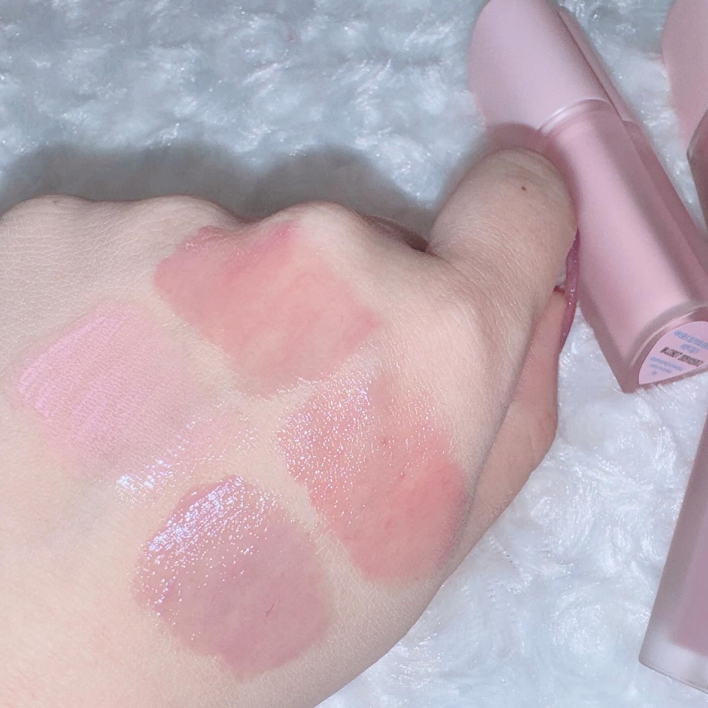 ミルクハートティントリップアンドチーク/Merrymonde/リップティントを使ったクチコミ（3枚目）