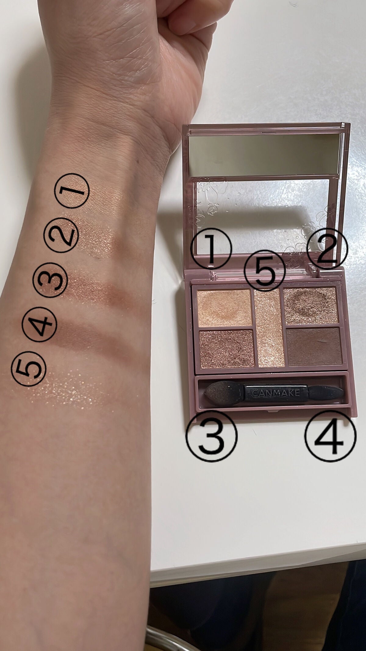 パーフェクトスタイリストアイズ/キャンメイク/アイシャドウパレットを使ったクチコミ(3枚目)
