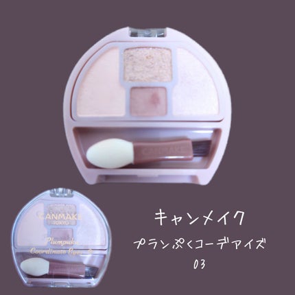 プランぷくコーデアイズ/キャンメイク/パウダーアイシャドウを使ったクチコミ(1枚目)