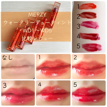 ザ ウォータリーデューティント WD4 オールウェイズ ヤング/MERZY/リップティントを使ったクチコミ(2枚目)