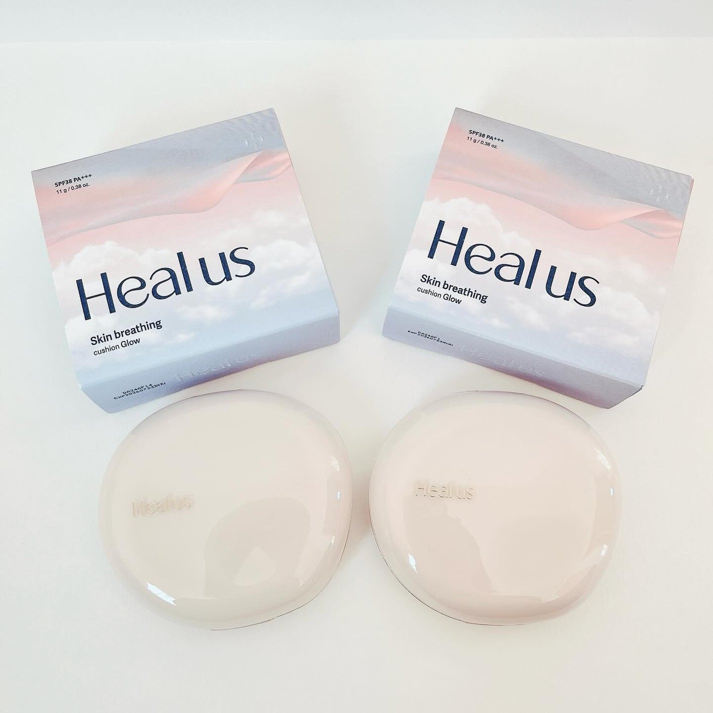 ブリージンググロークッション/Healus/クッションファンデーションを使ったクチコミ(1枚目)