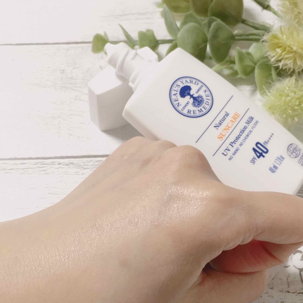 新品ニールズヤードナチュラルUVプロテクションミルク日焼け止めSPF40 試してみたナチュラル UV プロテクション ミルク ニールズヤード