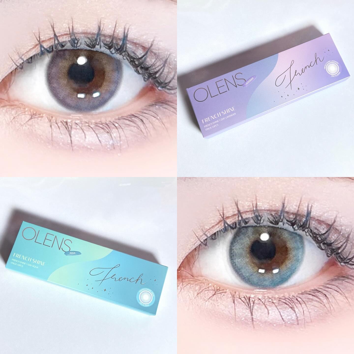 FrenchShine1day/OLENS/ワンデー（１DAY）カラコンを使ったクチコミ（1枚目）