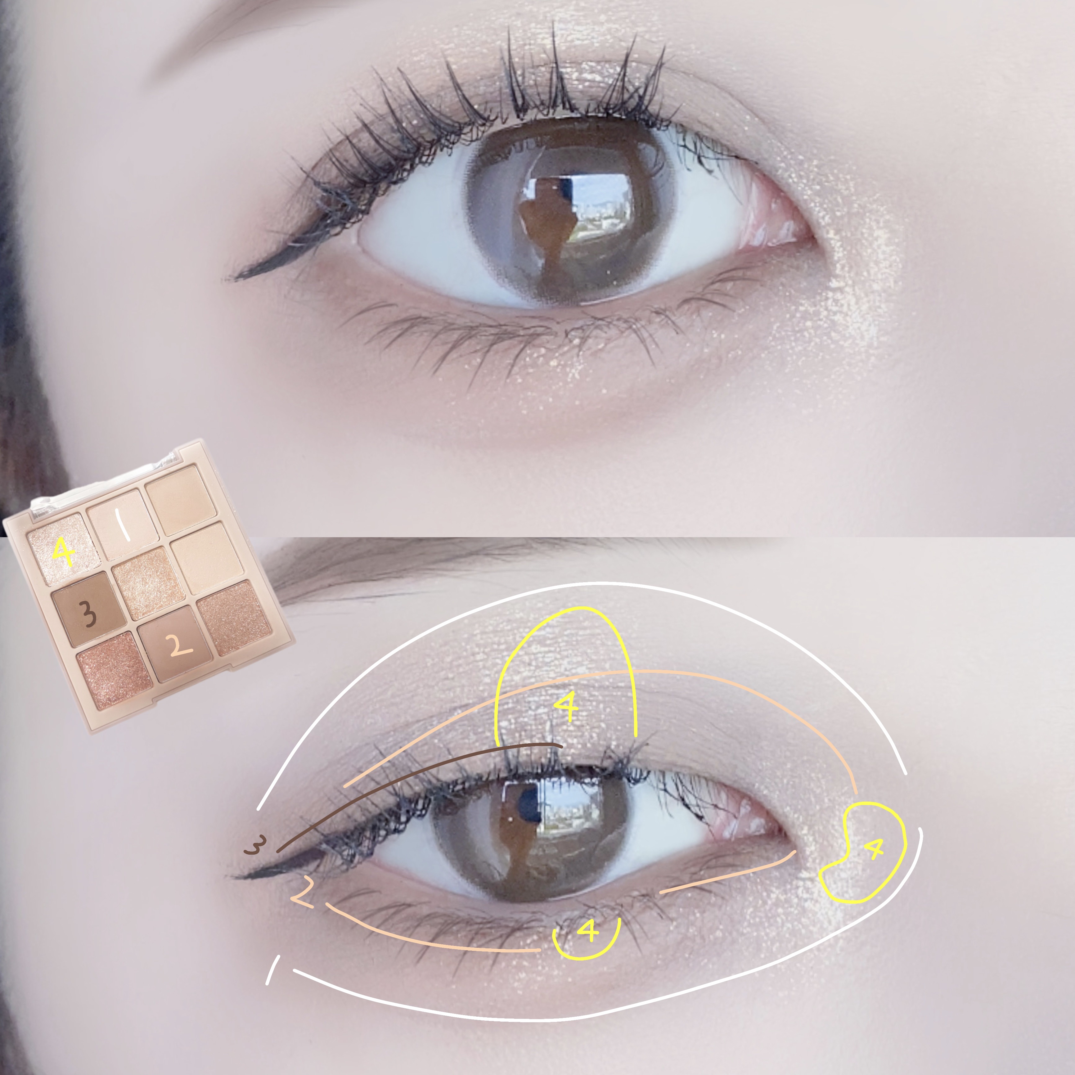 シャドウパレット/dasique/アイシャドウパレットを使ったクチコミ（3枚目）