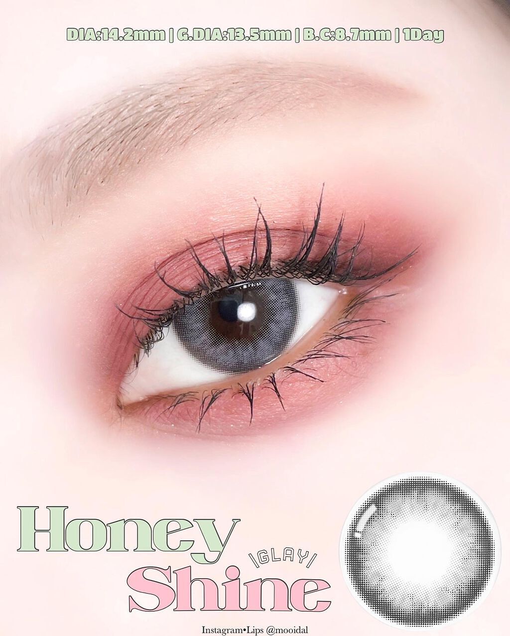 ハニーシャイン/OLENS/カラーコンタクトレンズを使ったクチコミ（1枚目）