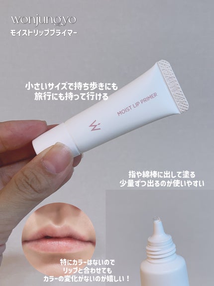 ウォンジョンヨ モイストリッププライマー /Wonjungyo/リップオイルを使ったクチコミ(2枚目)