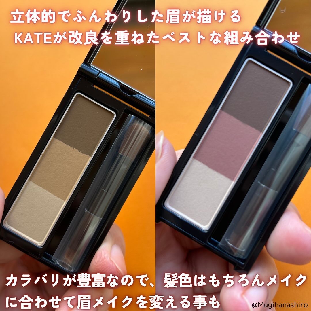ケイト デザイニングアイブロウ3D/KATE/パウダーアイブロウを使ったクチコミ（3枚目）