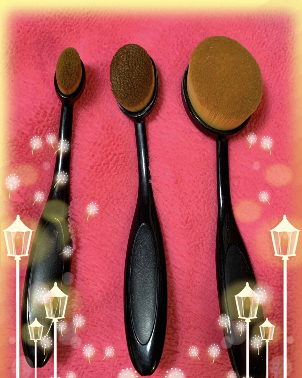 春姫 ファンデーションブラシ/DAISO/メイクブラシを使ったクチコミ(4枚目)