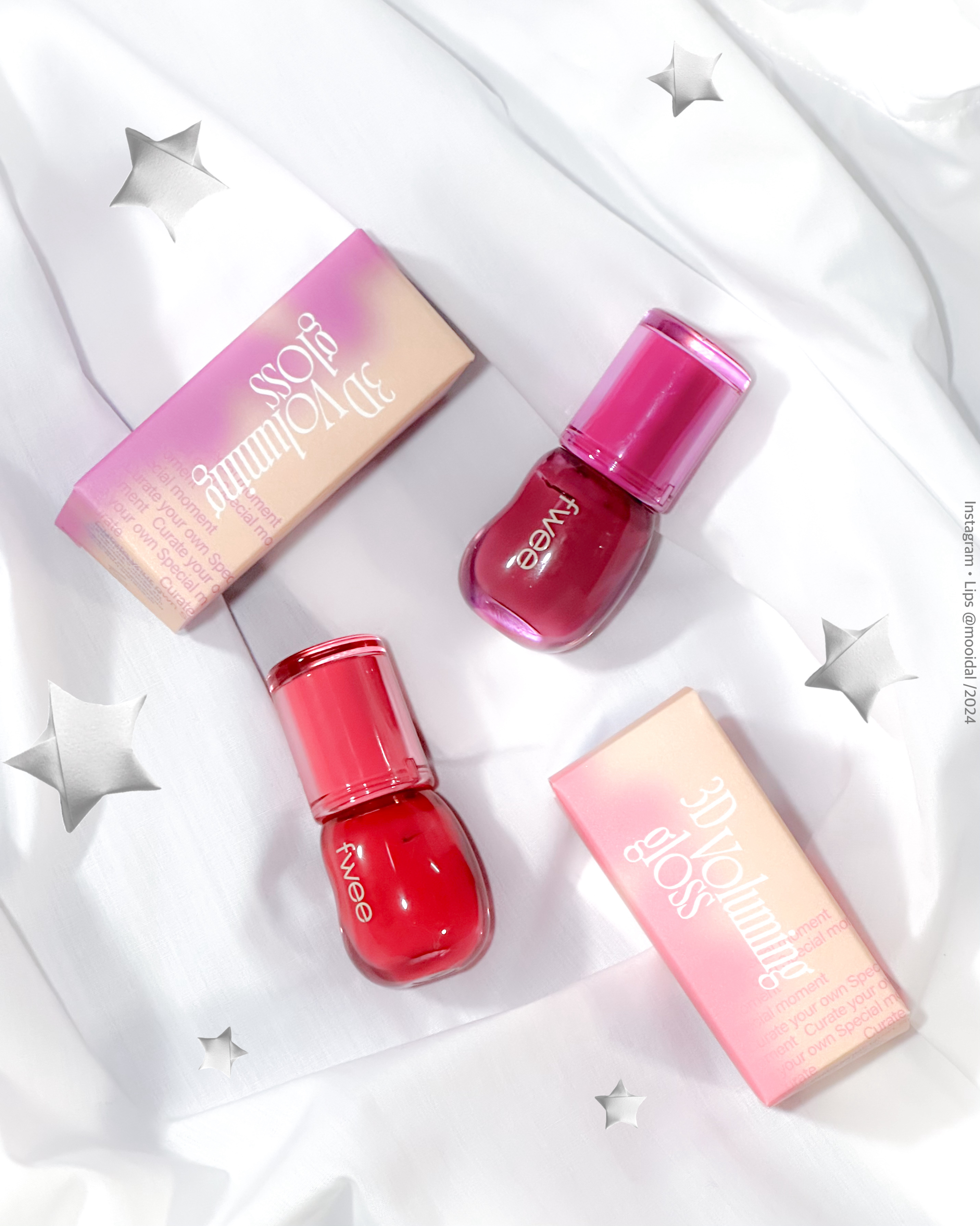 フィー 3Dボリューミンググロス/fwee/リップグロスを使ったクチコミ（3枚目）