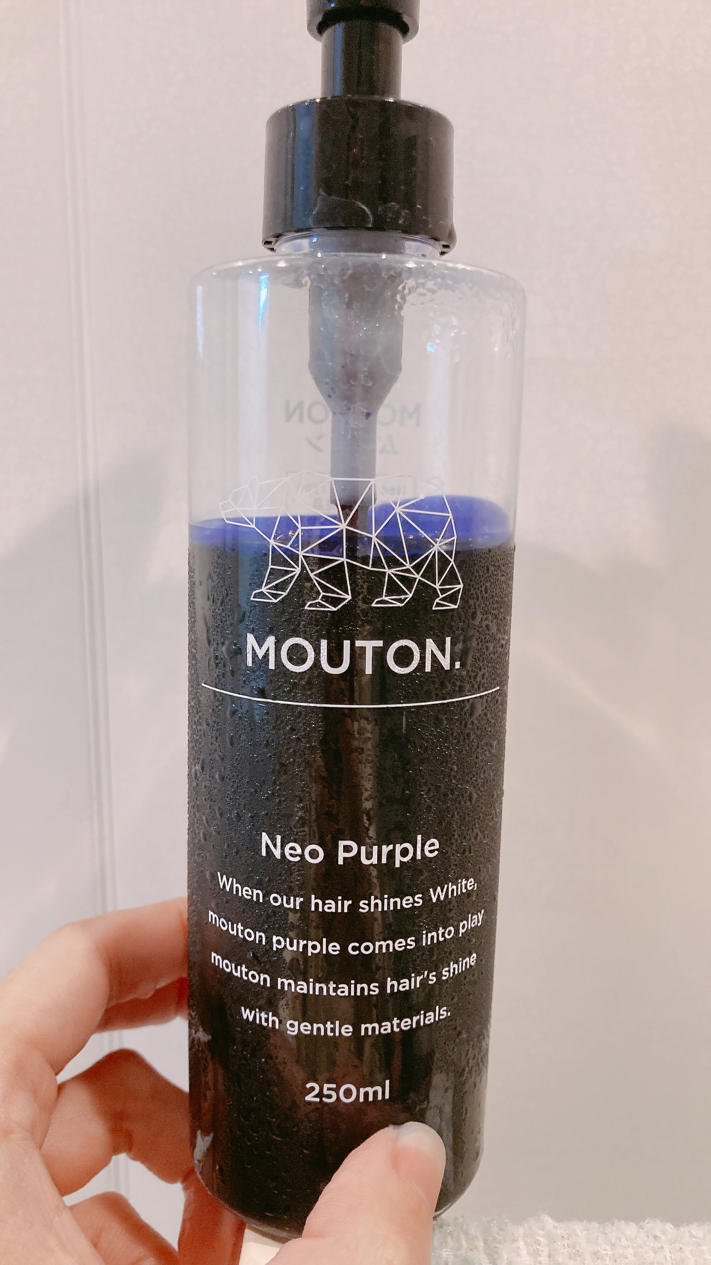 ネオムラサキシャンプー　パープル/MOUTON/サロンシャンプーを使ったクチコミ（1枚目）