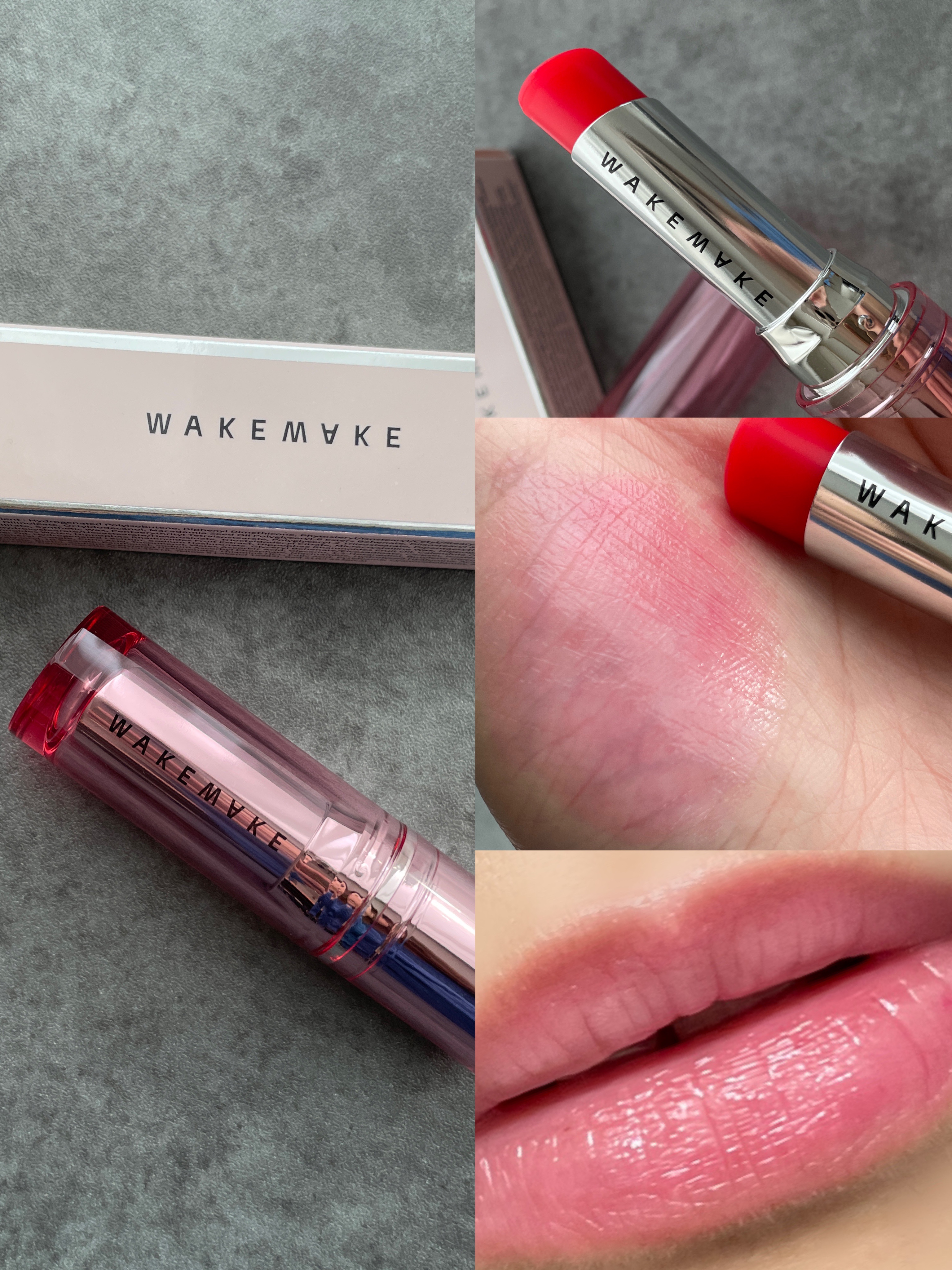 ビタミン ウォーターリートック リップバーム/wakemake/口紅を使ったクチコミ（1枚目）