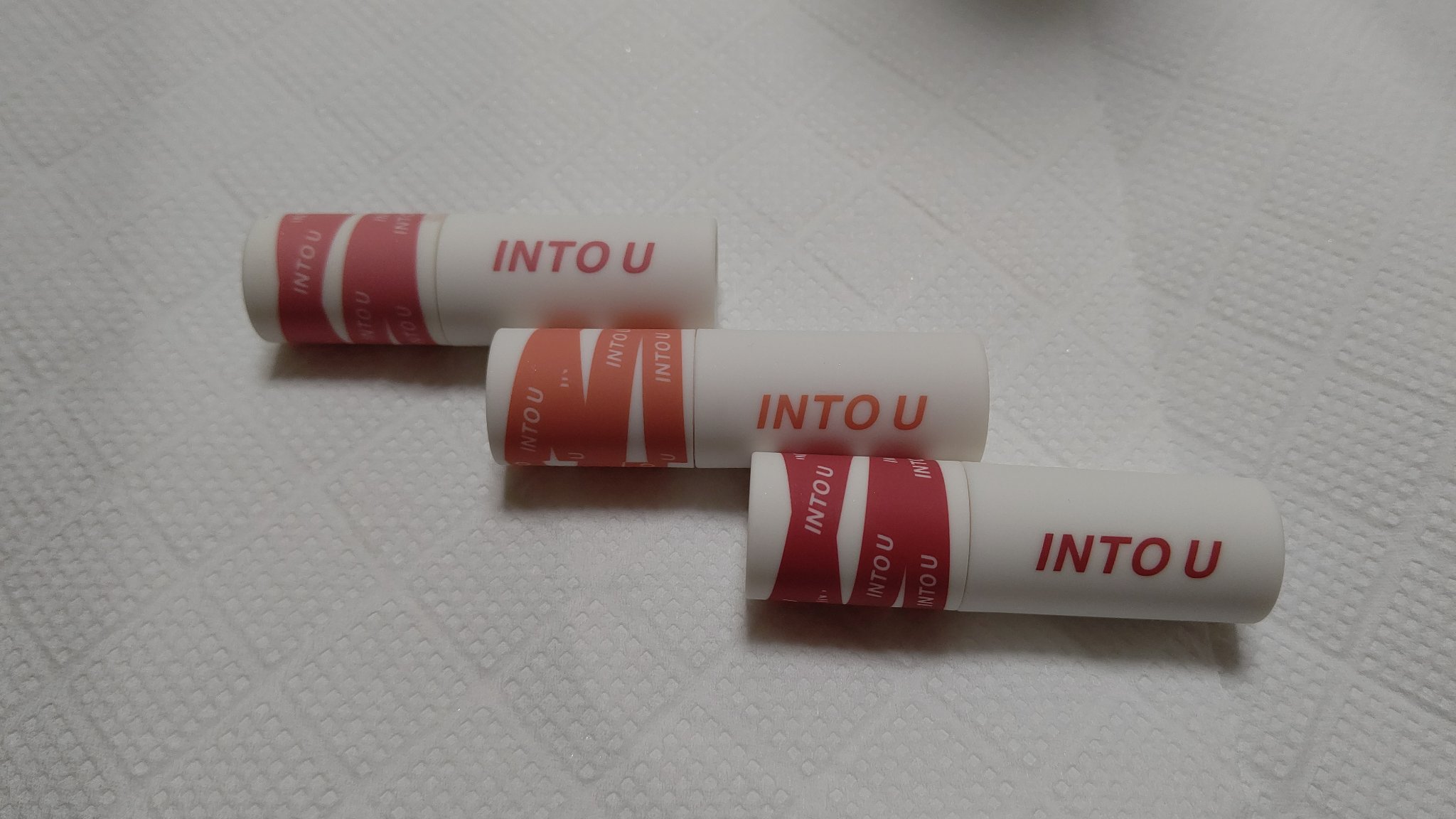 スーパーマットリップ＆チークマッド/INTO U/口紅を使ったクチコミ（1枚目）