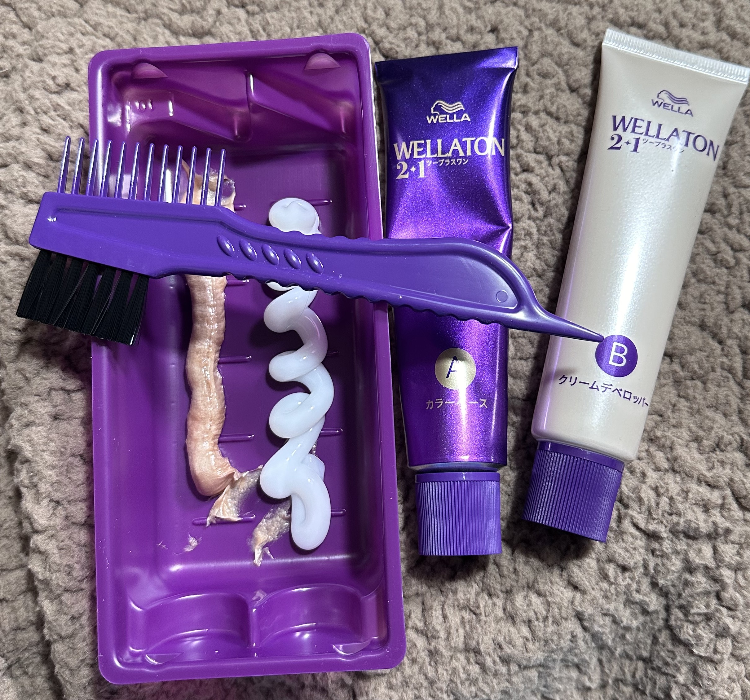 ウエラトーン ツープラスワン クリームタイプ 6CB/ウエラ/ヘアカラーを使ったクチコミ（2枚目）