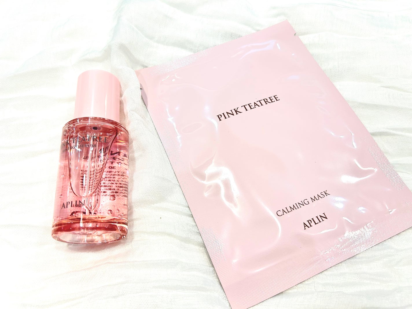 ピンクティーツリーシナジーセラム/APLIN/美容液を使ったクチコミ(4枚目)