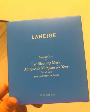 LANEIGE eye sleeping maskのクチコミ「LANEIGE🦋

Eye creamになるのかな？
韓国ブランドの化粧品を日本語で説明してい.....」（1枚目）