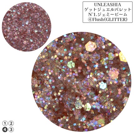 ゲットジュエルパレット/unleashia/アイシャドウパレットを使ったクチコミ(3枚目)