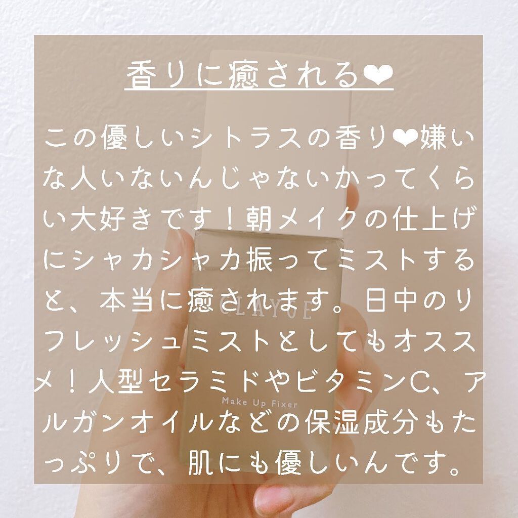 メイクアップフィクサー/CLAYGE/フィックスミストを使ったクチコミ(5枚目)