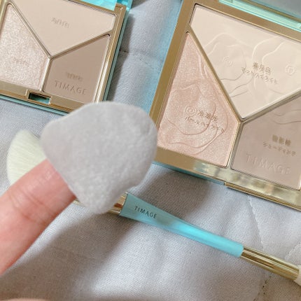 ハイライトシェーディングパレット/TIMAGE/パウダーハイライトを使ったクチコミ(5枚目)