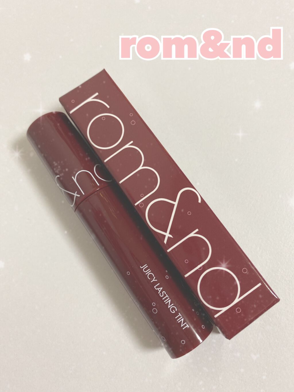 ジューシーラスティングティント/rom&nd/リップティントを使ったクチコミ（1枚目）