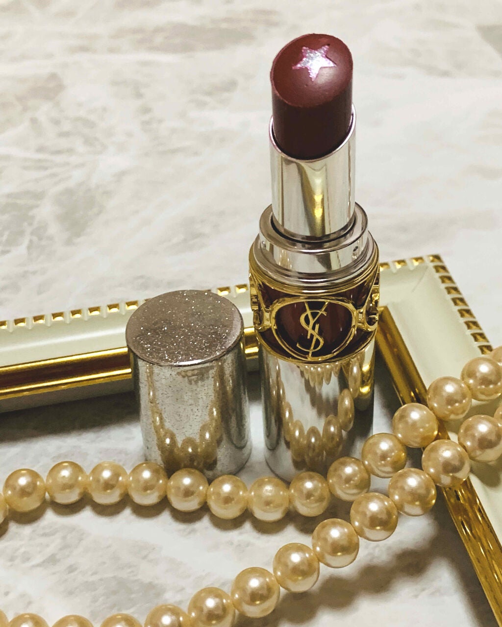 ルージュ ヴォリュプテ ロックシャイン/YVES SAINT LAURENT BEAUTE/口紅を使ったクチコミ(1枚目)