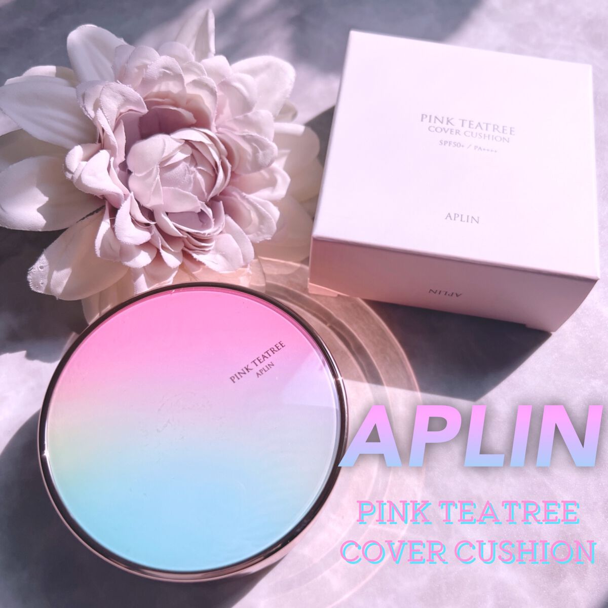 ピンクティーツリーカバークッション/APLIN/クッションファンデーションを使ったクチコミ(1枚目)