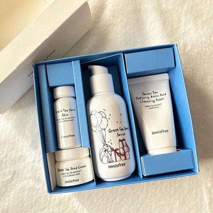 グリーンティーシード セラム N スペシャルセット/innisfree/スキンケアキットを使ったクチコミ(4枚目)