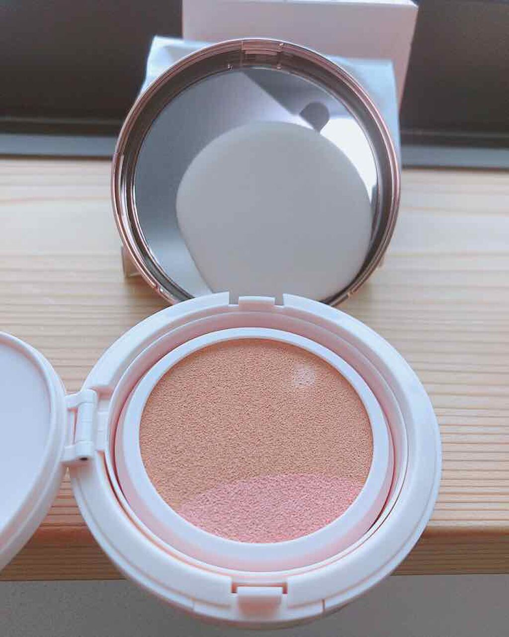 キル カバー ピンク グロウ クリーム クッション/CLIO/クッションファンデーションを使ったクチコミ(2枚目)