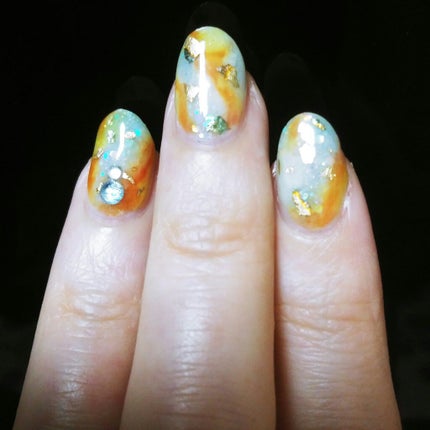 クリアジェムネイル/セリア/マニキュアを使ったクチコミ(3枚目)