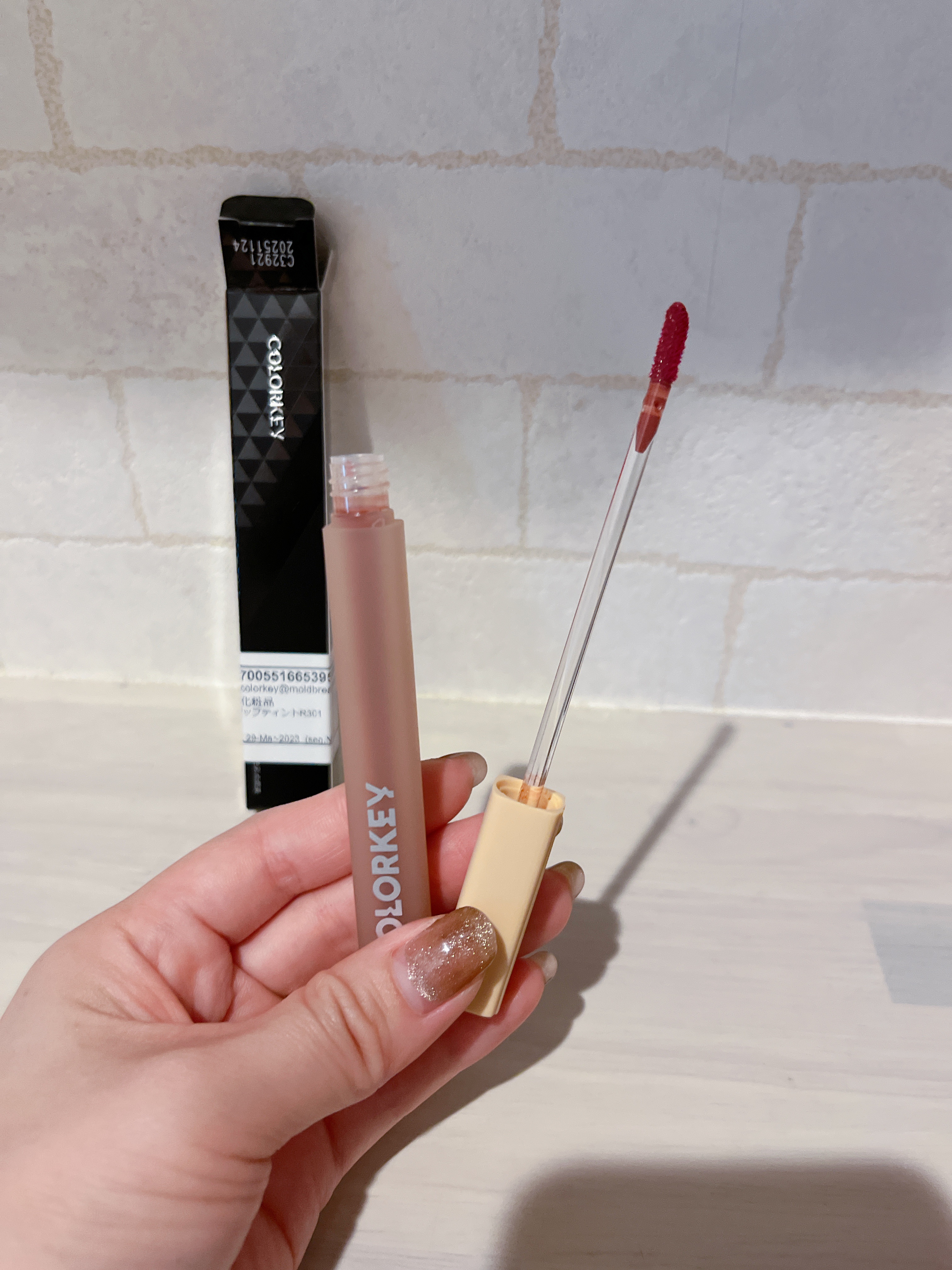 ウォータミスト リップティント R301 初恋ざくら/COLORKEY/リップティントを使ったクチコミ（1枚目）