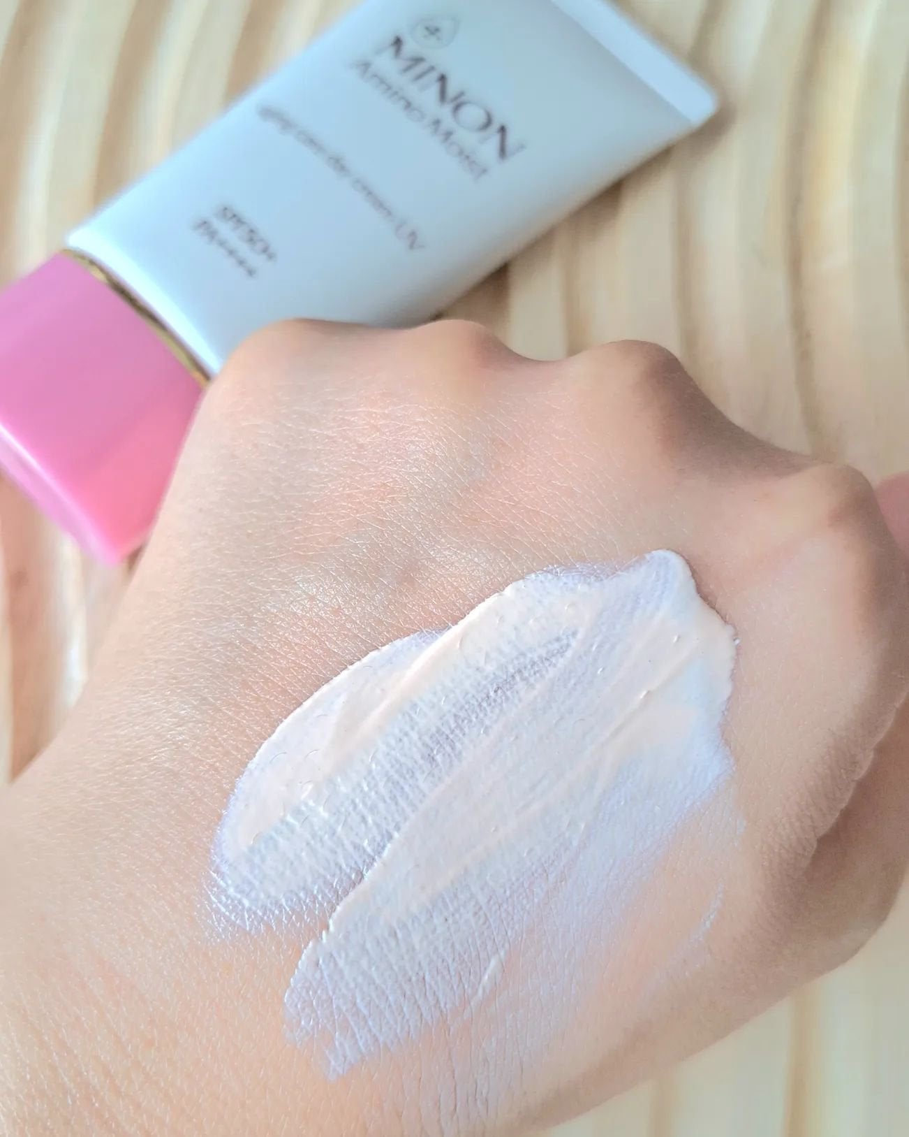 ミノン アミノモイスト エイジングケア デイクリームUV/ミノン/日焼け止めクリームを使ったクチコミ(4枚目)
