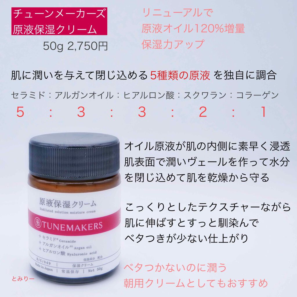 原液保湿クリーム/TUNEMAKERS/フェイスクリームを使ったクチコミ(6枚目)