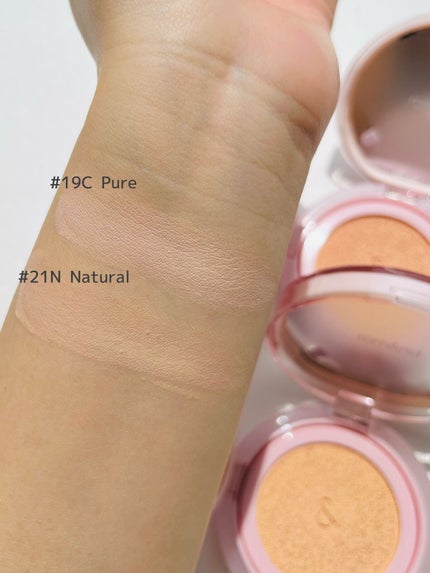 ブルームインカバーフィットクッション/rom&nd/クッションファンデーションを使ったクチコミ(4枚目)