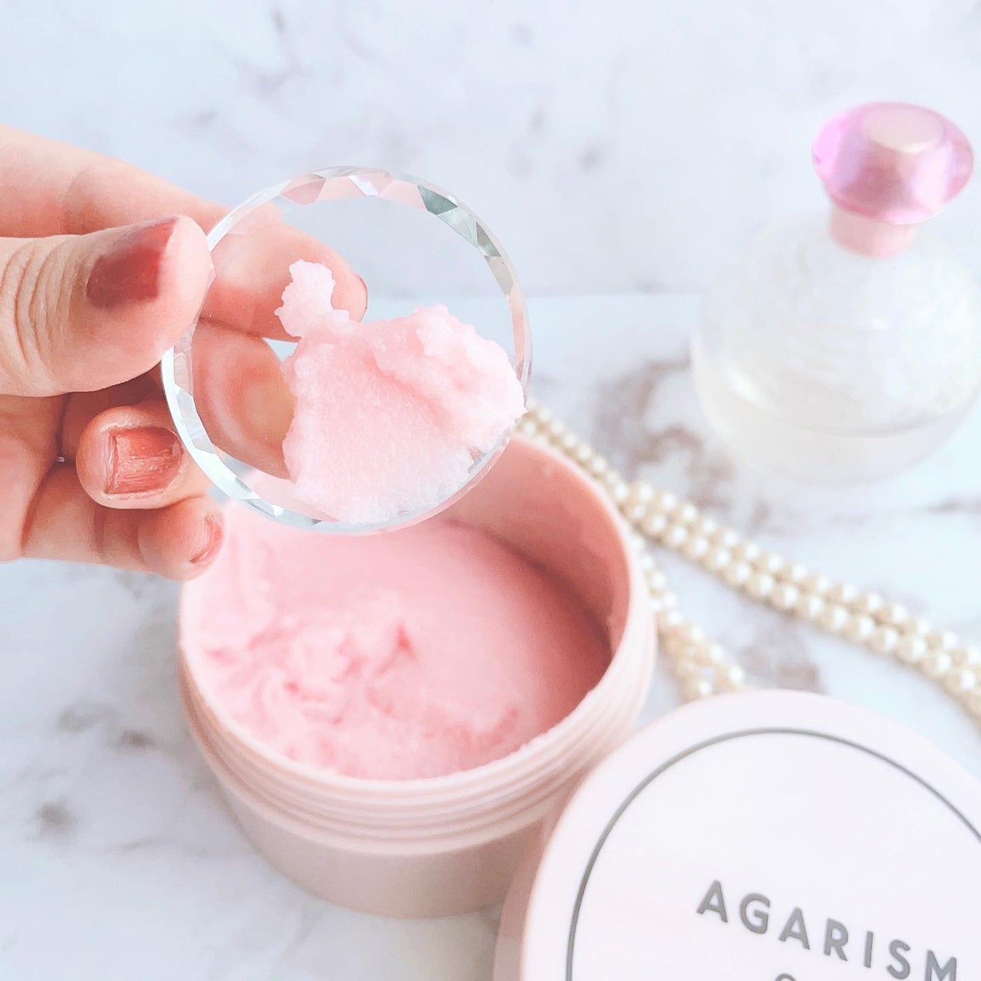 Q+Me スウィート ボム タラソ スクラブ/AGARISM/バスト・ヒップケアを使ったクチコミ(2枚目)