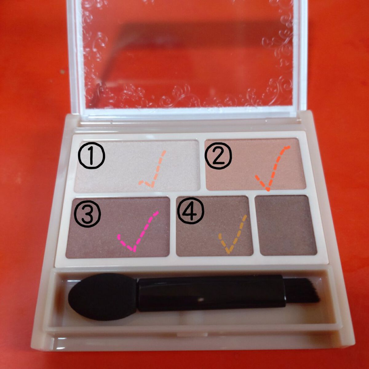 パーフェクトマルチアイズ/キャンメイク/アイシャドウパレットを使ったクチコミ（2枚目）