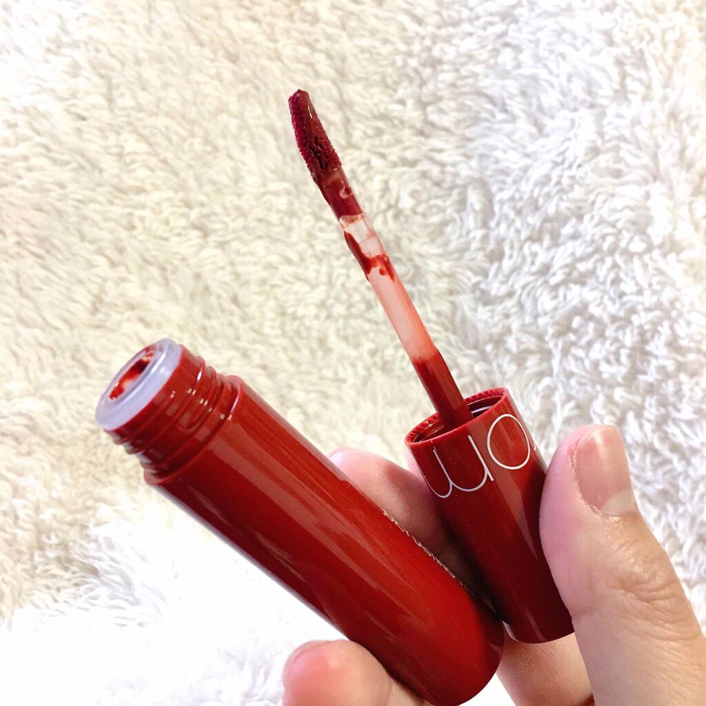 ジューシーラスティングティント/rom&nd/リップティントを使ったクチコミ（3枚目）