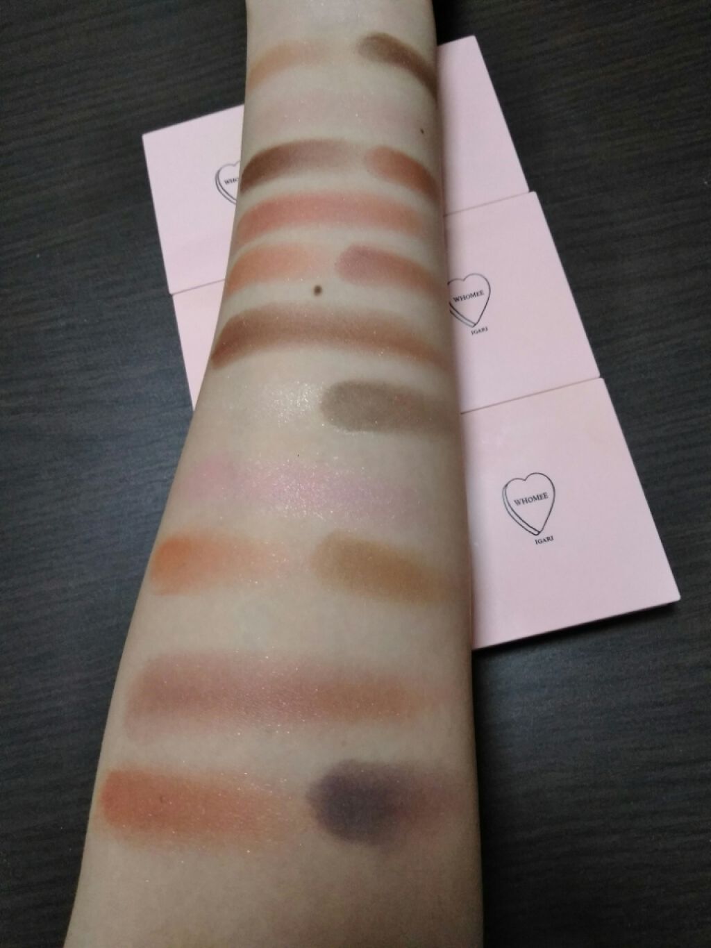 フーミー アイシャドウパレット/WHOMEE/アイシャドウパレットを使ったクチコミ(4枚目)